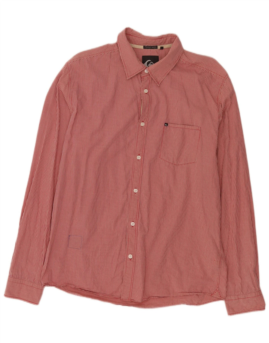 Camicia da uomo Quiksilver XL in cotone a quadretti rossi