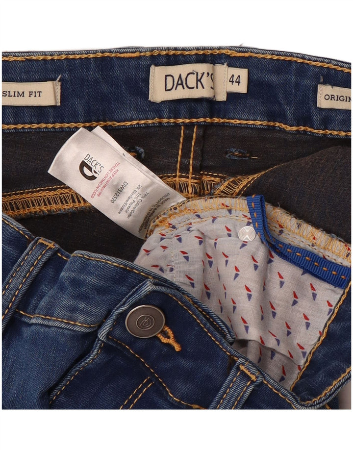 Jeans slim da donna DACK'S IT 44 medio W28 L28 blu cotone