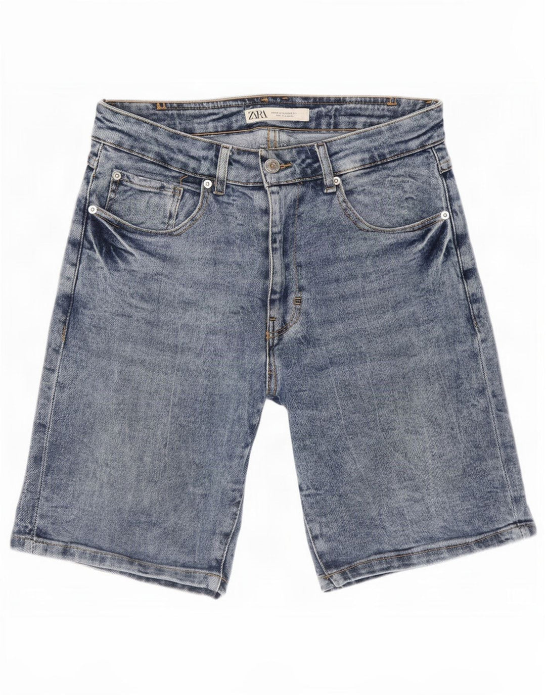 Pantaloncini di jeans da uomo Zara EU 38 piccoli W30 blu