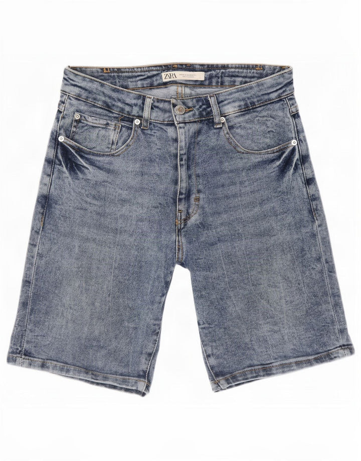 Pantaloncini di jeans da uomo Zara EU 38 piccoli W30 blu