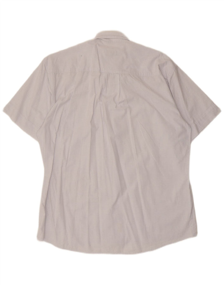 Camicia a maniche corte da uomo Camel Active gessato blu medio