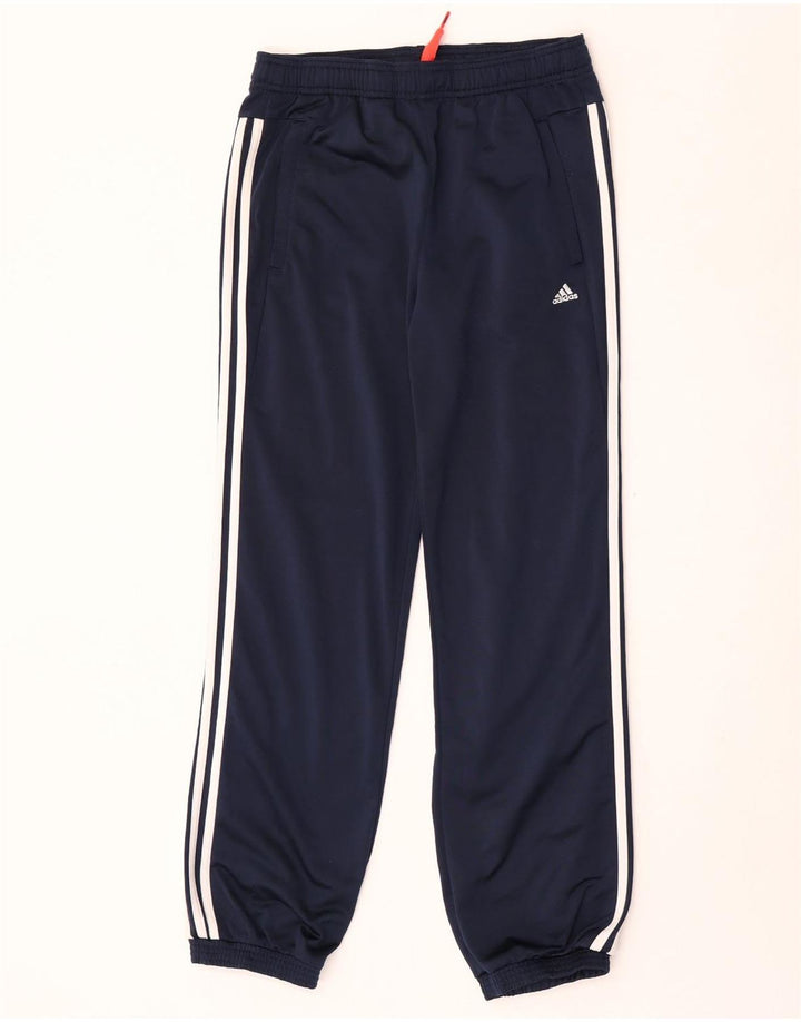Pantaloni da tuta da ragazzo Adidas Joggers 13-14 anni in poliestere blu navy