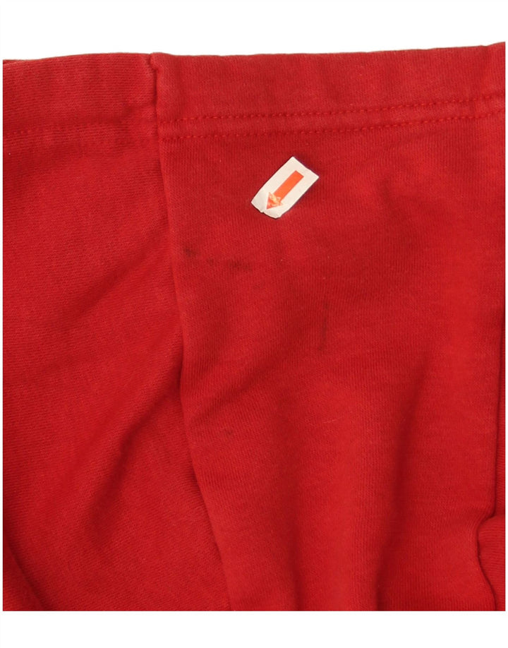 Felpa con cappuccio da uomo Adidas XL in cotone rosso