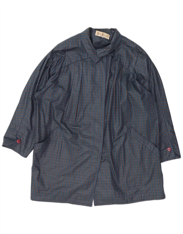 Impermeabile oversize da donna Alex Altoviti IT 46 Large Navy Check