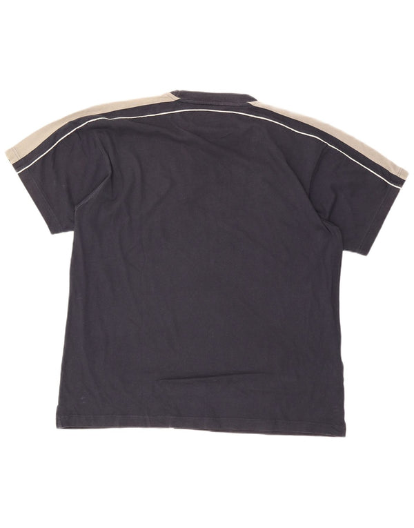 T-shirt da uomo Champion Top 2XL Blu navy Colourblock