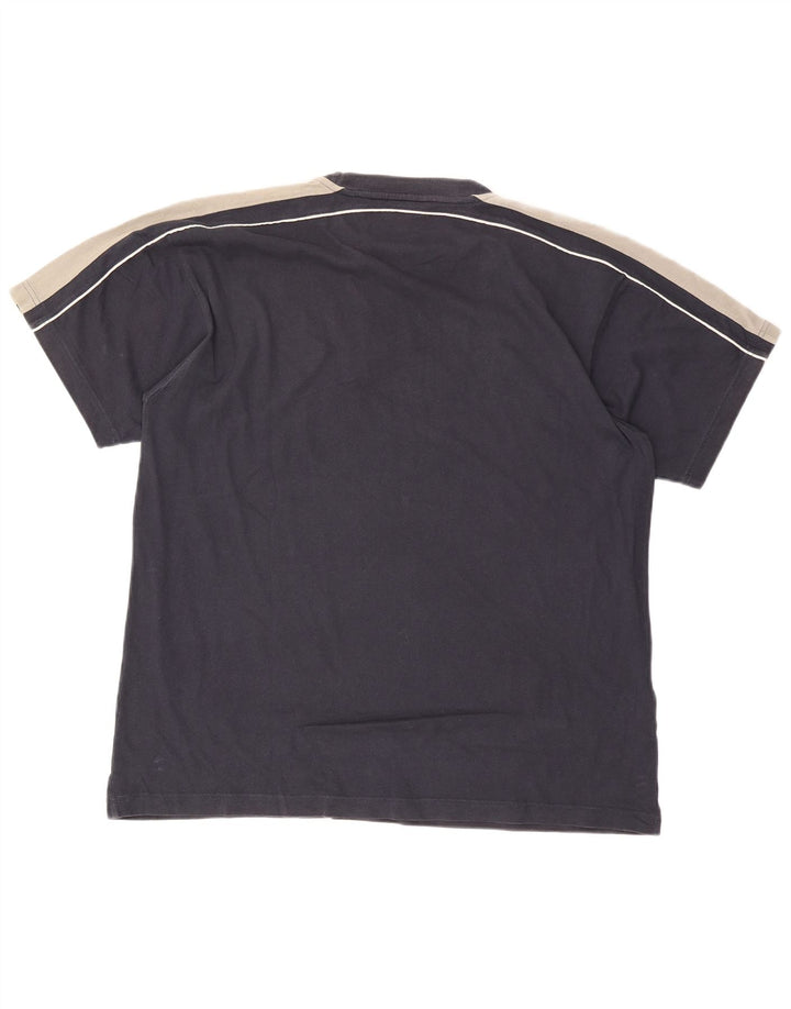 T-shirt da uomo Champion Top 2XL Blu navy Colourblock