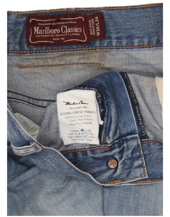 Jeans dritti da uomo Marlboro Classics W36 L34 cotone blu