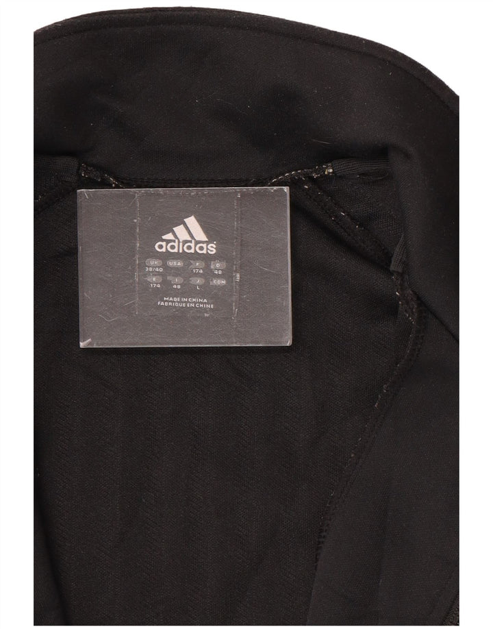 Giacca da tuta da uomo ADIDAS UK 38/40 media nera a righe