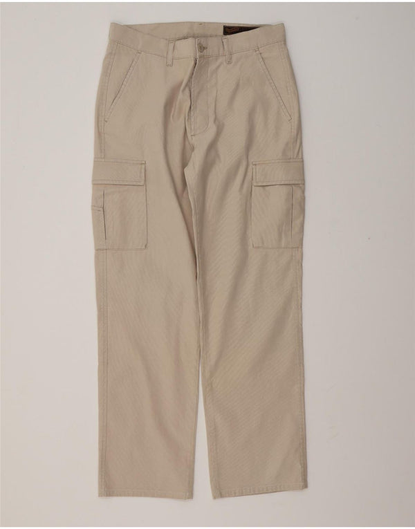 Pantaloni cargo dritti da uomo Gas W34 L32 in cotone beige