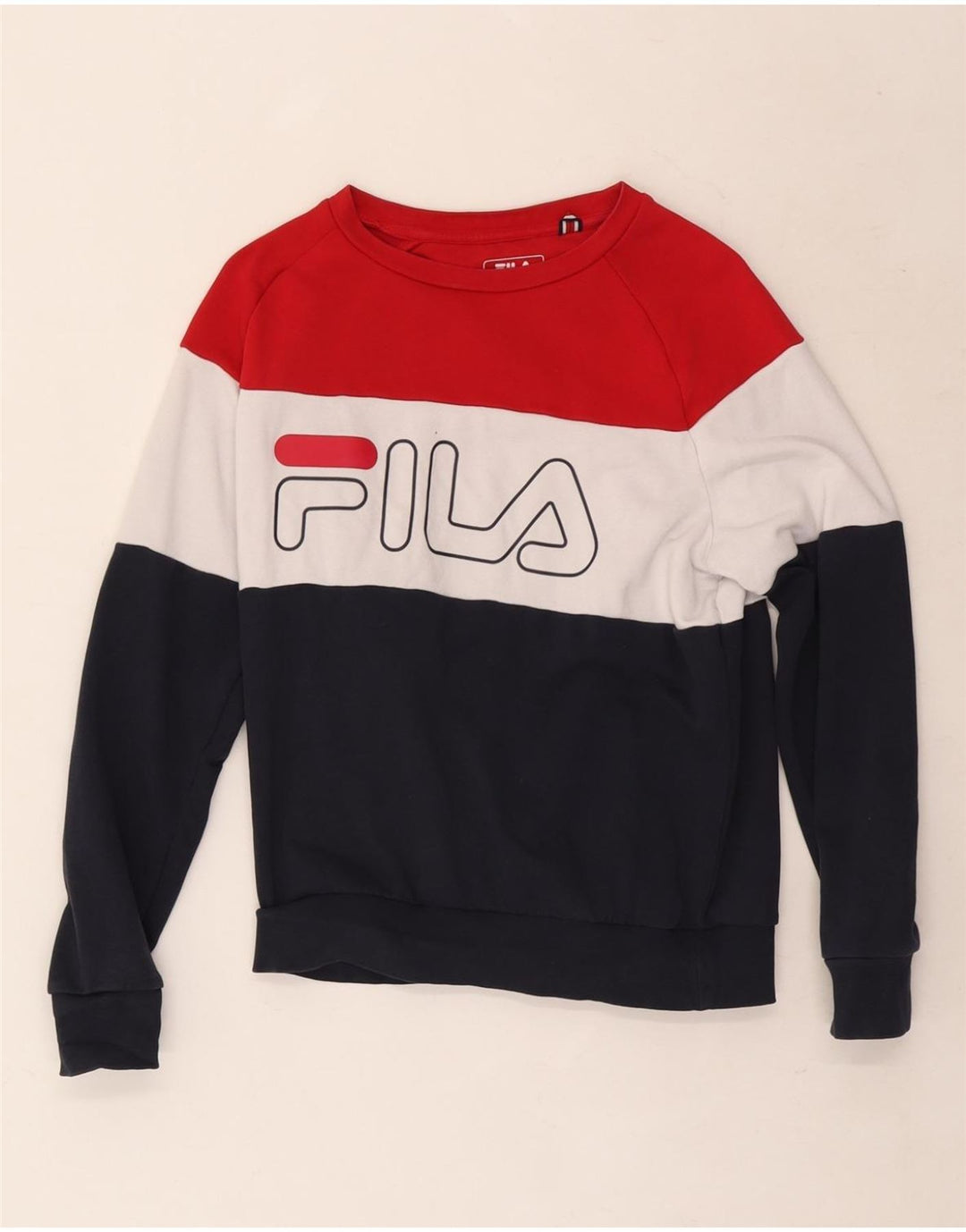 Felpa oversize da donna Fila UK 6 XS multicolore Colourblock