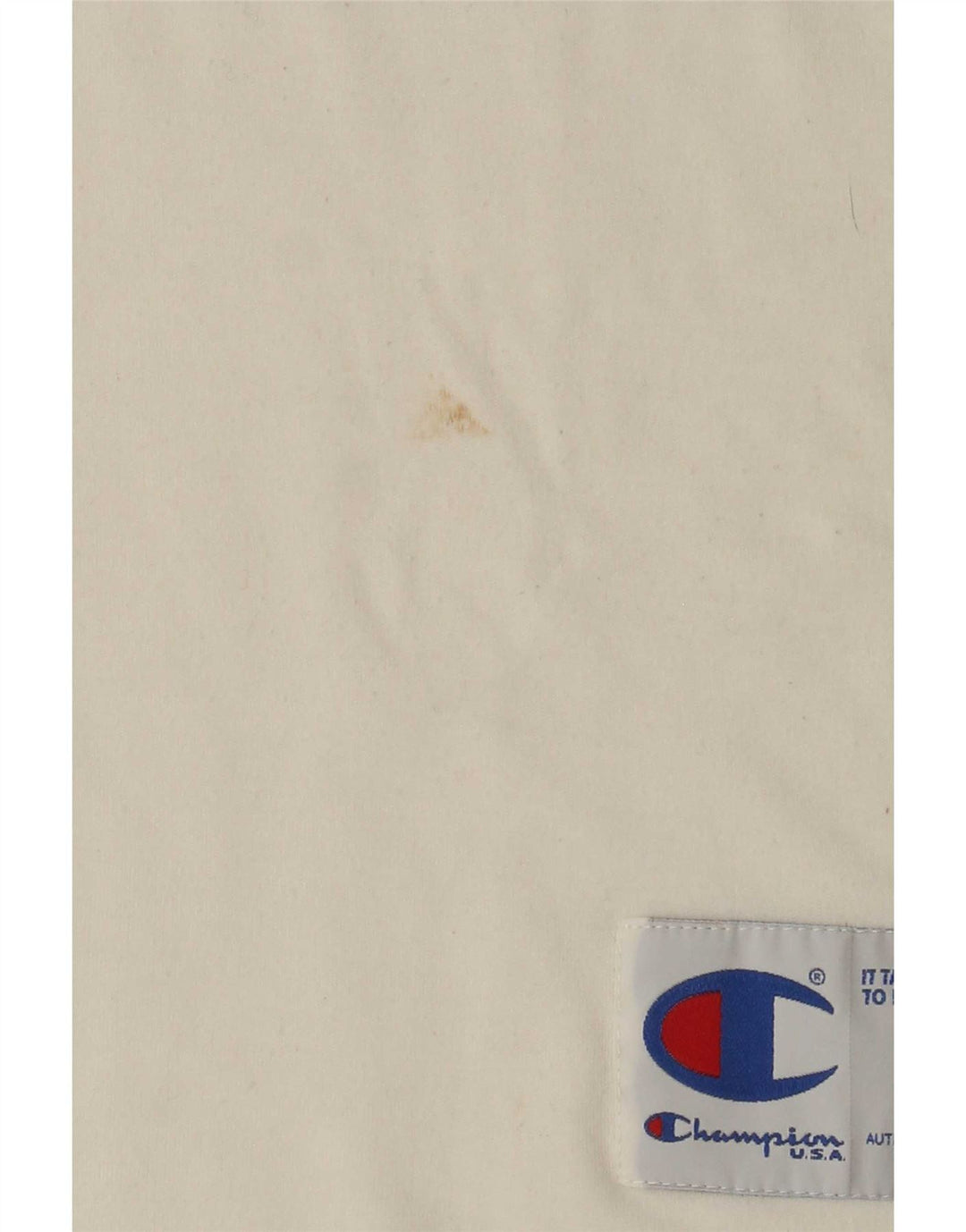 T-shirt grafica da uomo con grafica Champion Top in cotone bianco medio