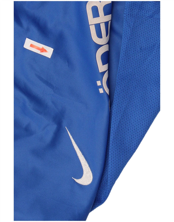 T-shirt grafica NIKE da ragazzo Dri Fit Top 6-7 anni XS poliestere blu