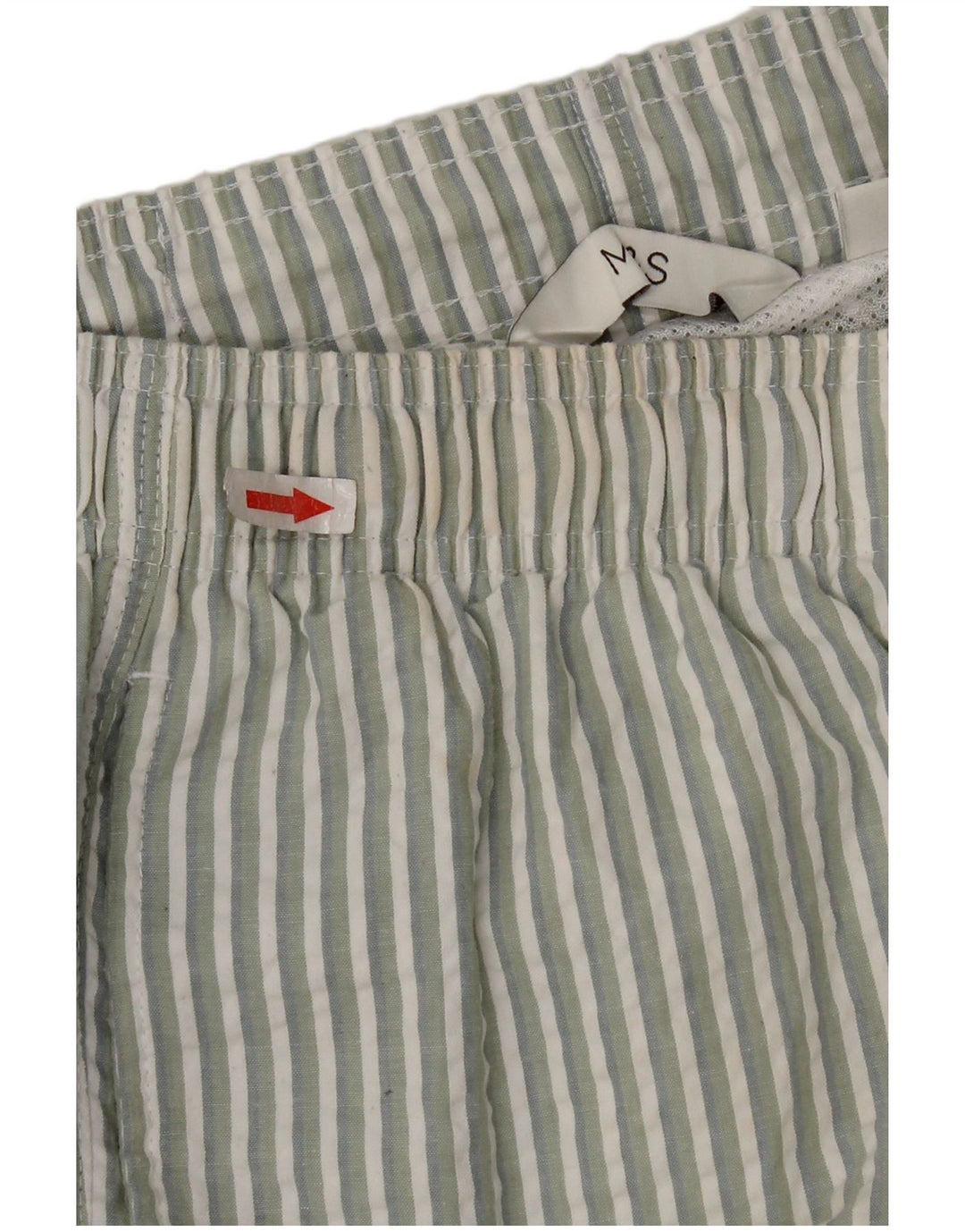 Pantaloncini da bagno Marks & Spencer da uomo vestibilità regolare, grandi righe verdi