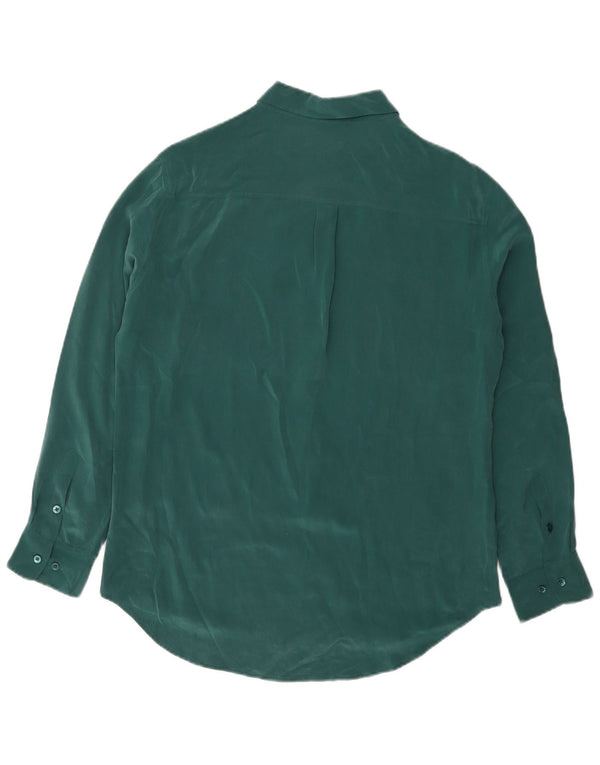 EQUIPMENT Camicia da donna Camicetta UK 16 Grande Seta Verde