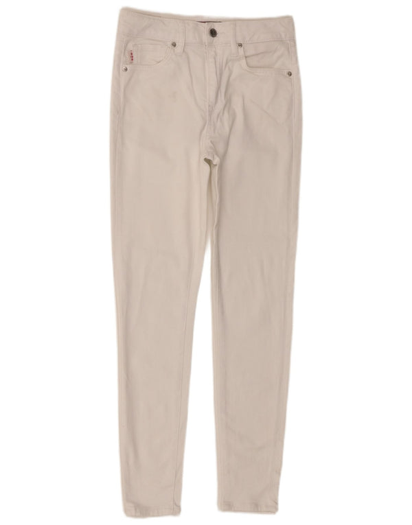 Jeans skinny da donna Superdry W28 L30 cotone bianco