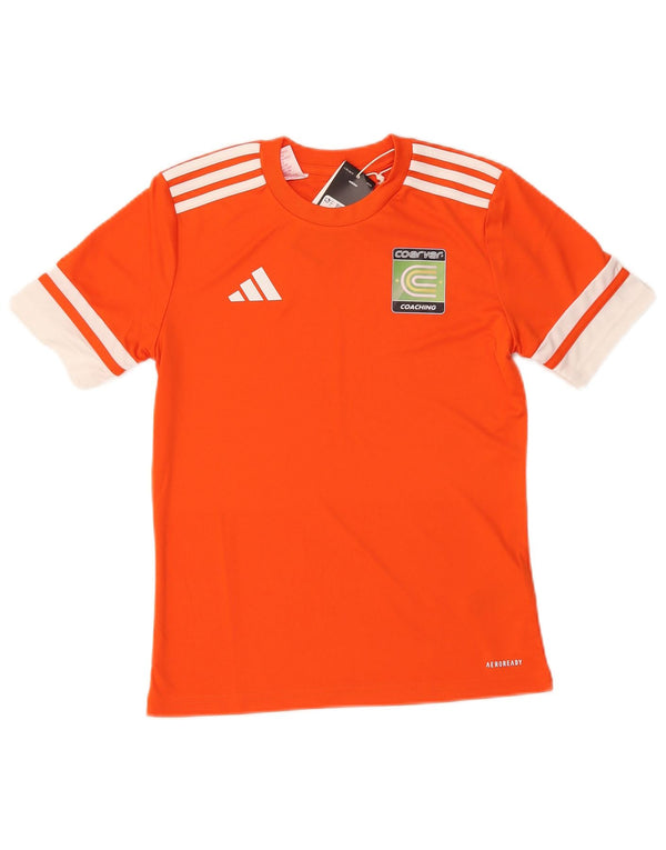 T-shirt grafica ADIDAS per ragazzi Aeroready, 11-12 anni, color block arancione