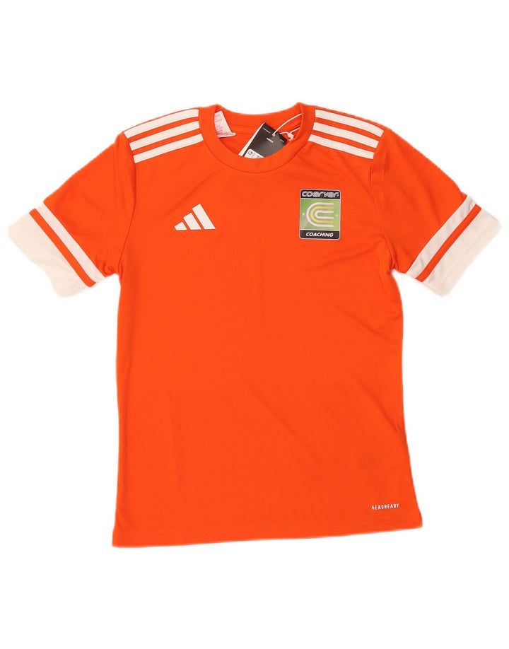 T-shirt grafica ADIDAS per ragazzi Aeroready, 11-12 anni, color block arancione