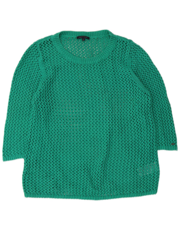 Tommy Hilfiger Donna Maglione con scollo a barchetta con maniche a 3/4 UK 18 XL Verde