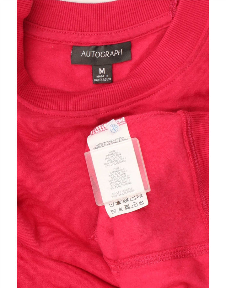 Felpa da donna Marks & Spencer Autograph Jumper UK 14 Rosa medio