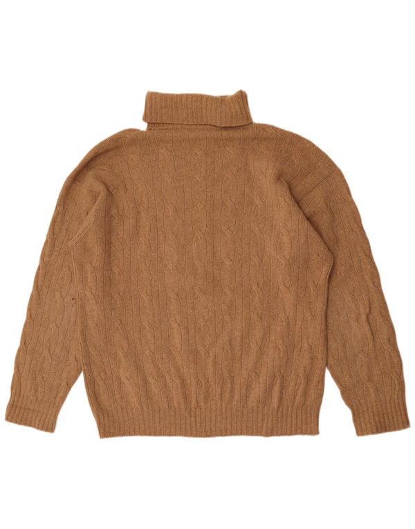 Maglione maglione da uomo a collo alto Benetton 2XL Marrone