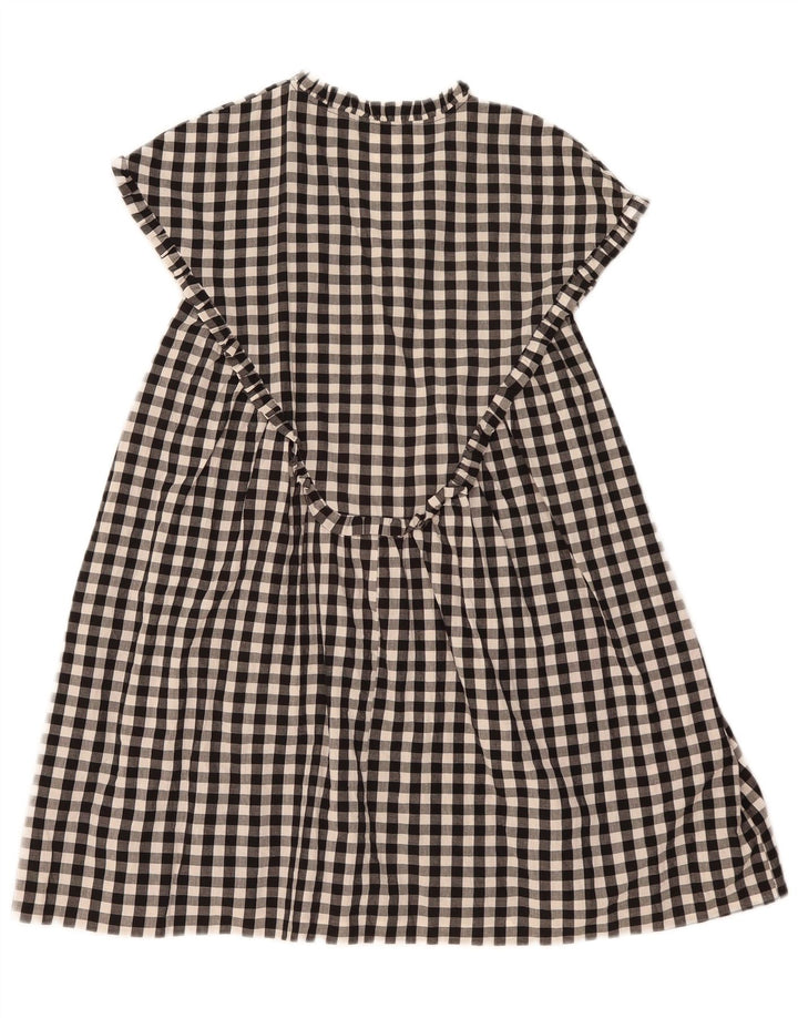 Abito a trapezio da donna Zara UK 14 medio nero a quadretti