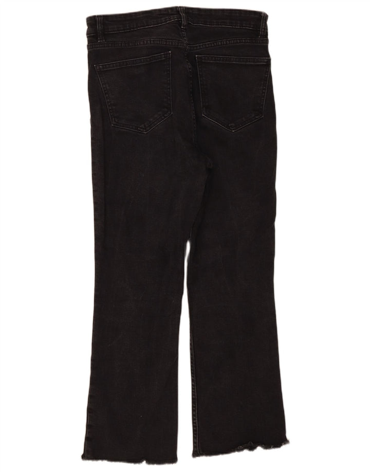 Jeans dritti da donna Zara EU 42 Large W32 L25 cotone nero