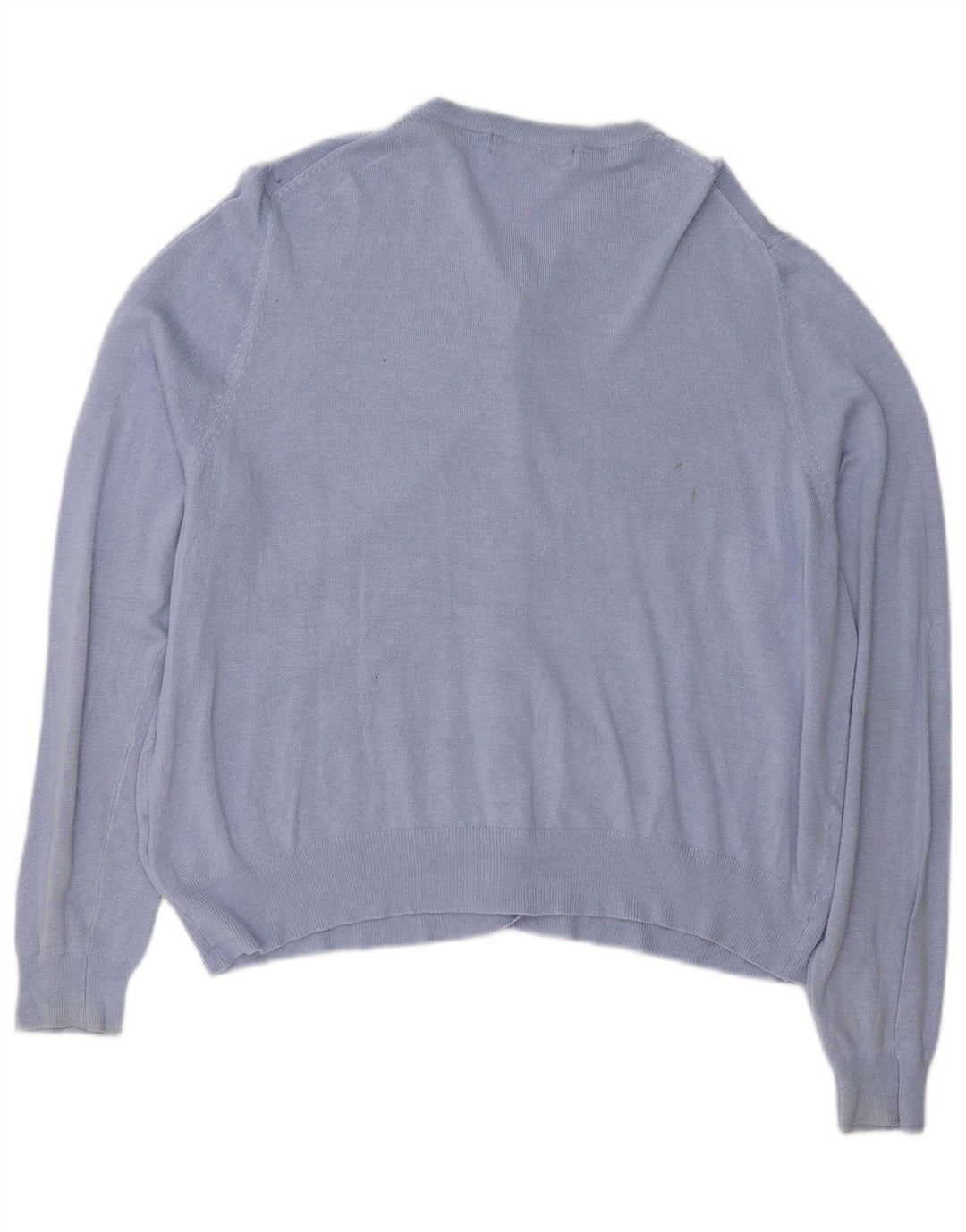 MARKS & SPENCER Maglione cardigan oversize da donna UK 18 XL Viscosa blu