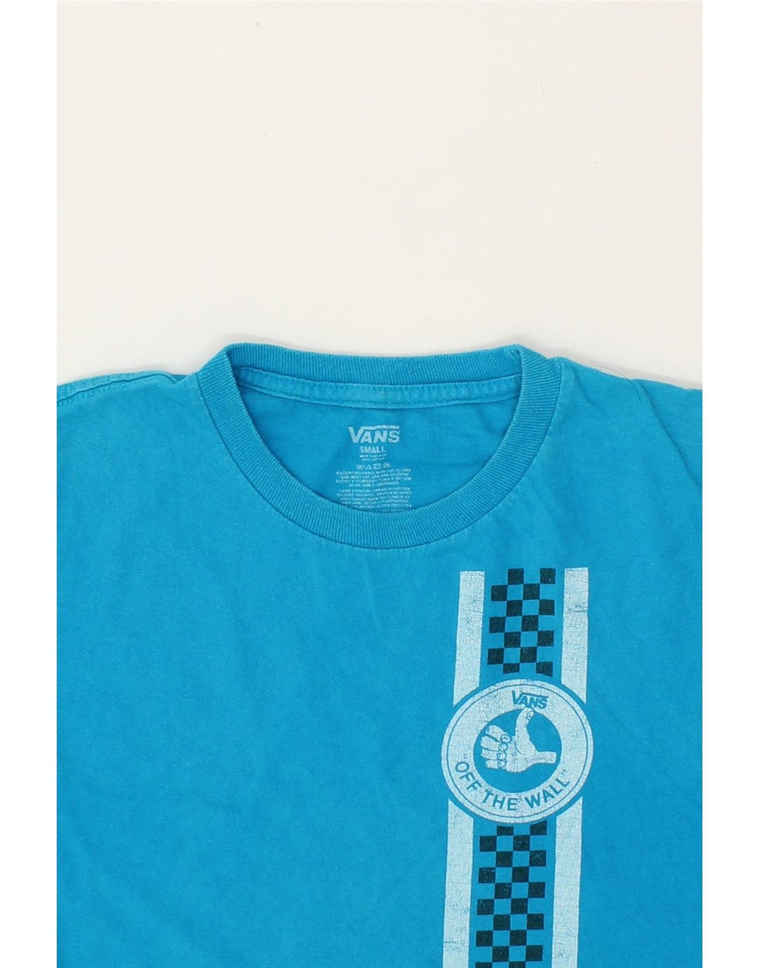 VANS Boys Graphic T-Shirt Top 8-9 Years Small Blue Cotton Vintage Vans and Second-Hand Vans from Messina Hembry 