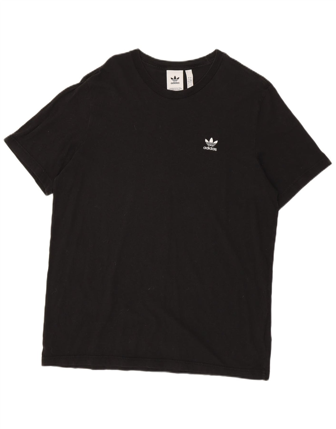 T-shirt da uomo ADIDAS Top grande in cotone nero
