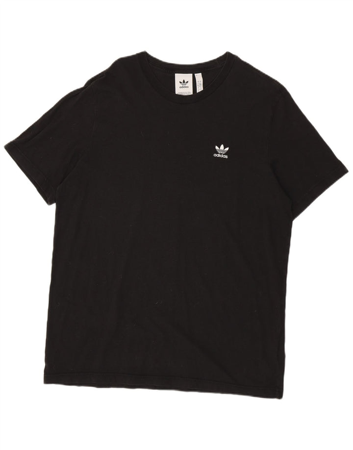 T-shirt da uomo ADIDAS Top grande in cotone nero