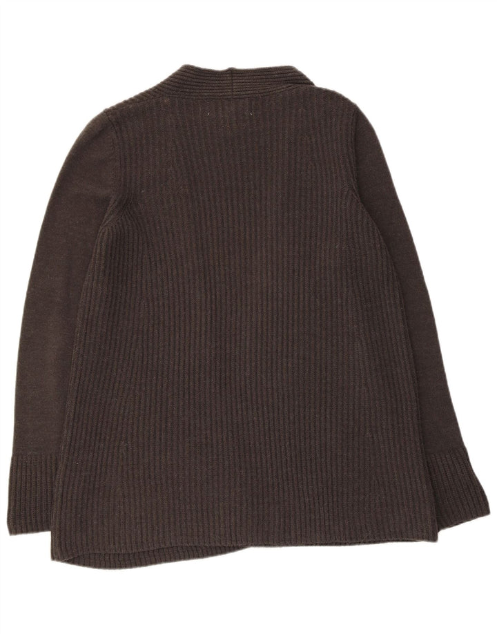 Maglione cardigan aperto da donna Fat Face UK 8 piccolo acrilico nero