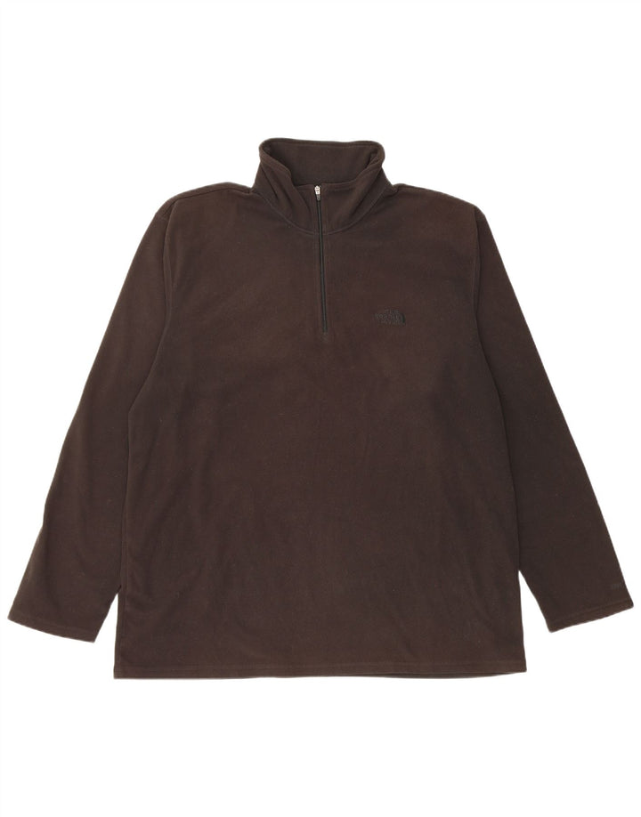Maglione in pile da uomo con zip e collo The North Face XL poliestere nero