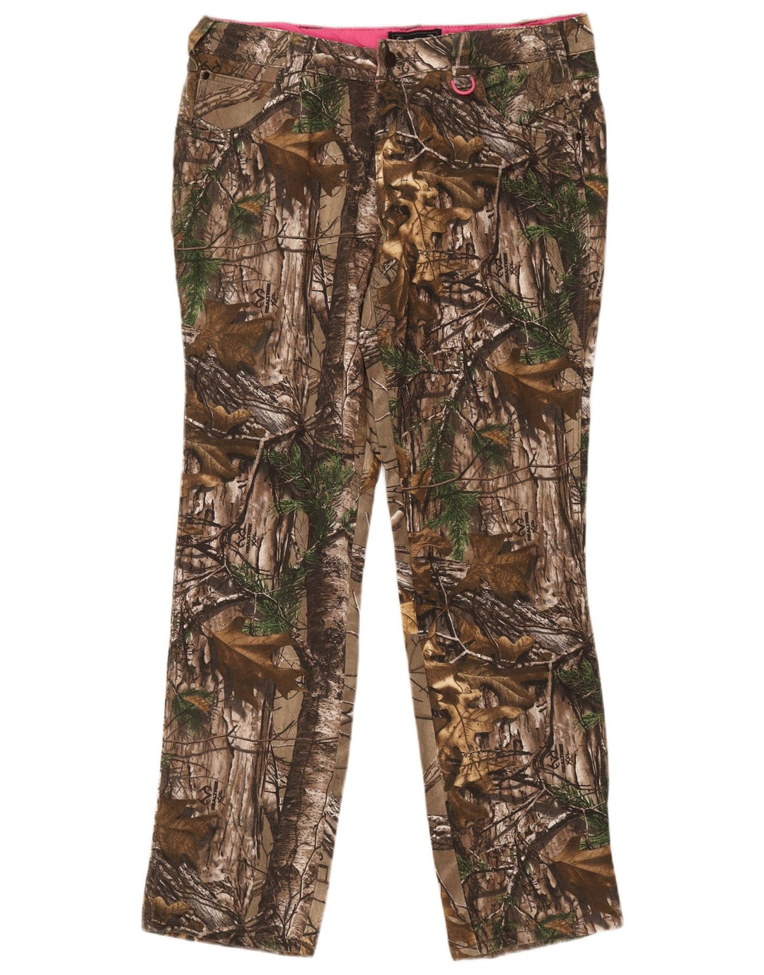 Pantaloni da trekking da donna Realtree US 14 XL W38 L33 Cotone mimetico marrone