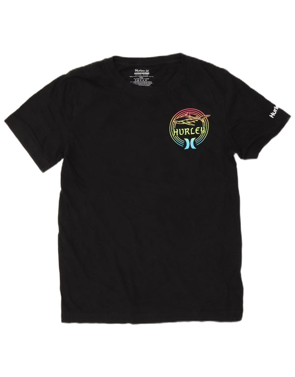 T-shirt grafica Hurley per ragazzi, 12-13 anni, grande, in cotone nero