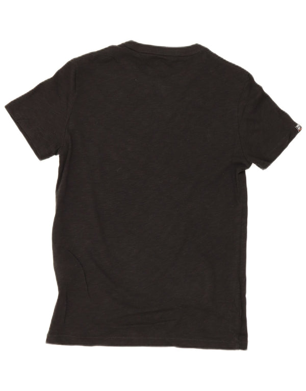 T-shirt da uomo Superdry Top Small in cotone color block nero