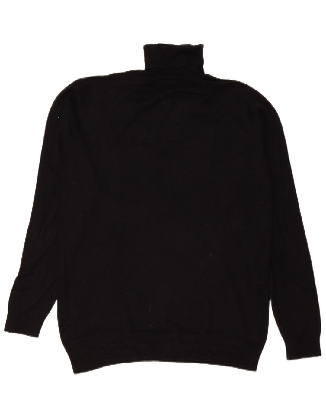 Maglione Zara da uomo con collo alto e viscosa nera media