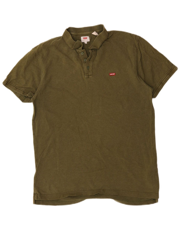 Polo Levi's da uomo grande in cotone kaki