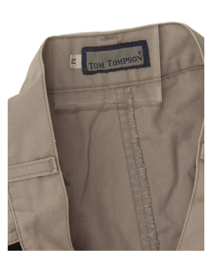 Pantaloncini cargo da uomo Tom Tompson medi W30 in cotone grigio