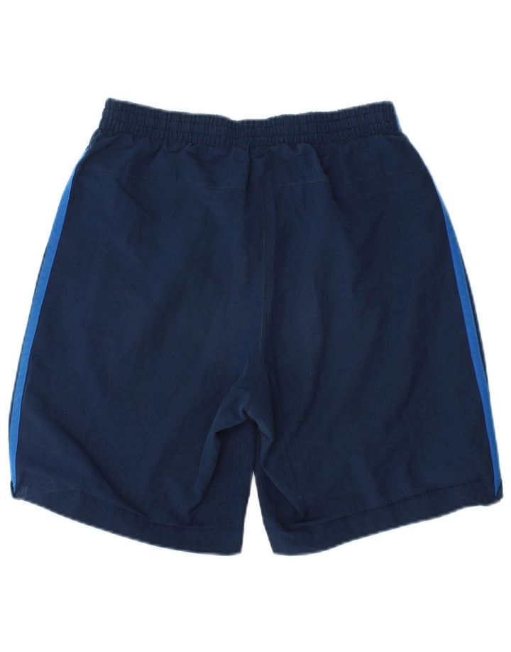 Pantaloncini sportivi da uomo Adidas piccoli in poliestere blu navy