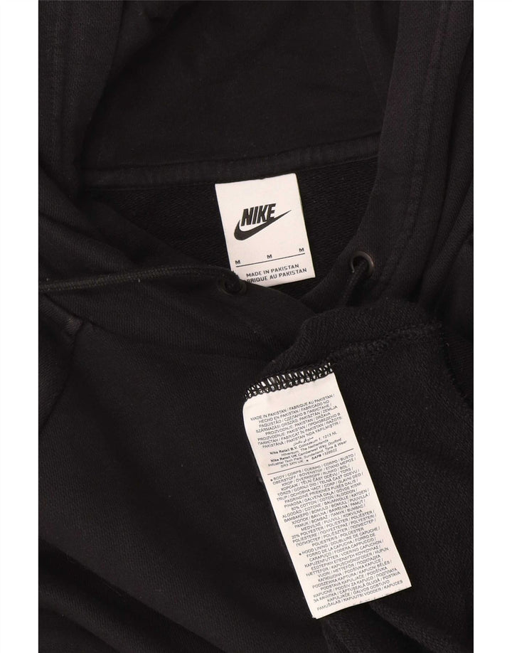 Maglia con cappuccio da donna Nike UK 14 cotone nero medio