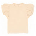 Top corto da donna Zara in camicetta UK 12 poliestere bianco sporco medio