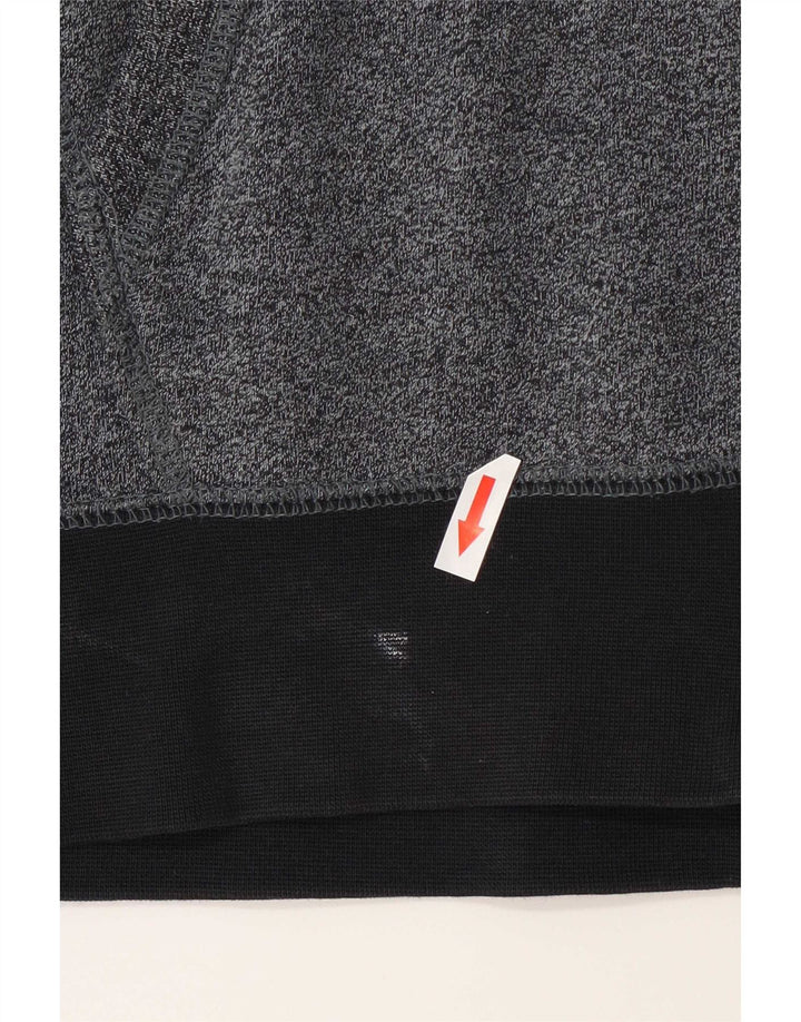 Felpa con cappuccio e zip Nike da uomo in cotone medio blu navy screziato
