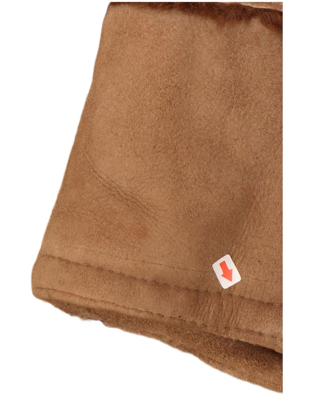 Cappotto in shearling vintage da donna UK 16 grande beige