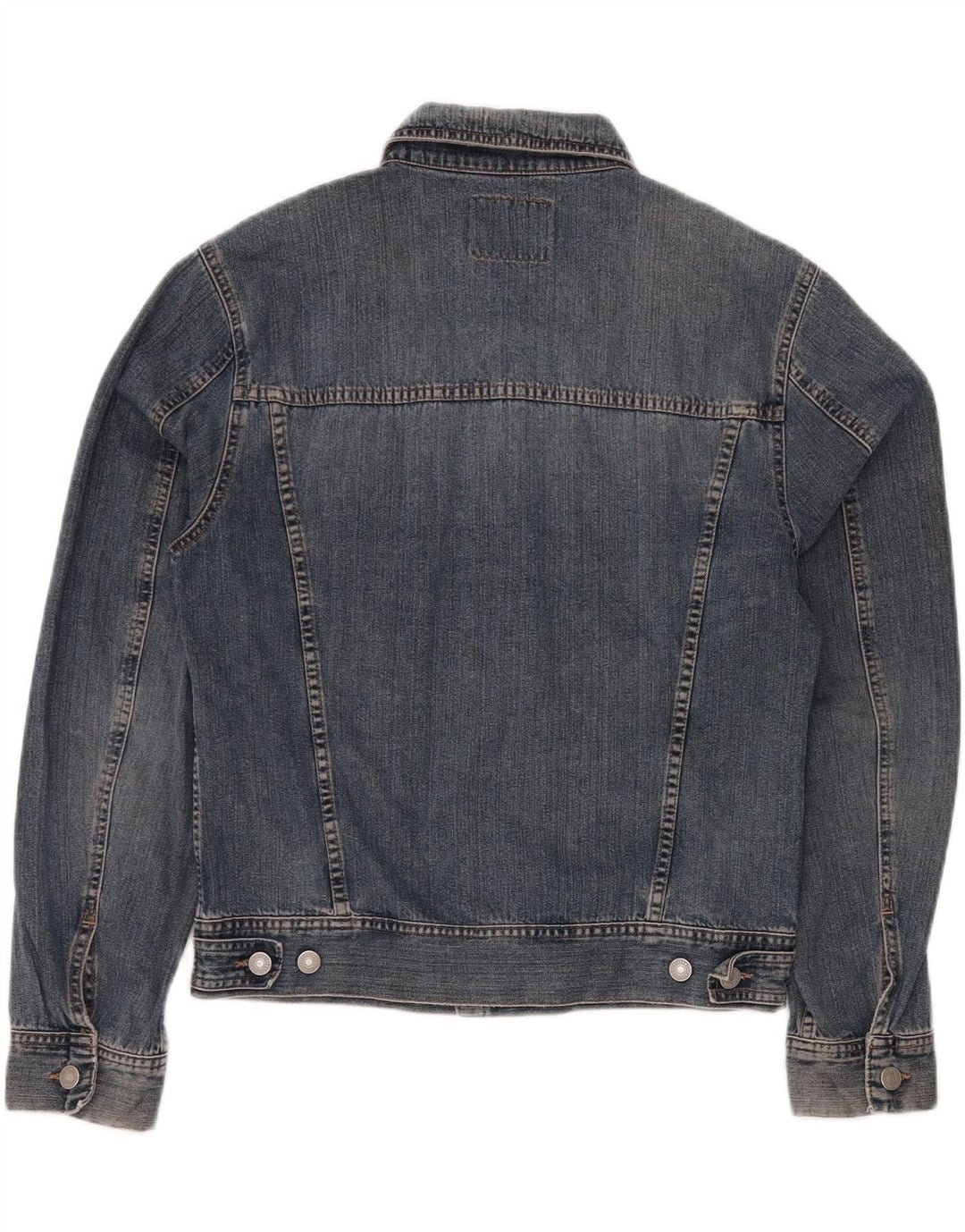 SISLEY Mens Denim Jacket UK 38 Medium Blue Cotton