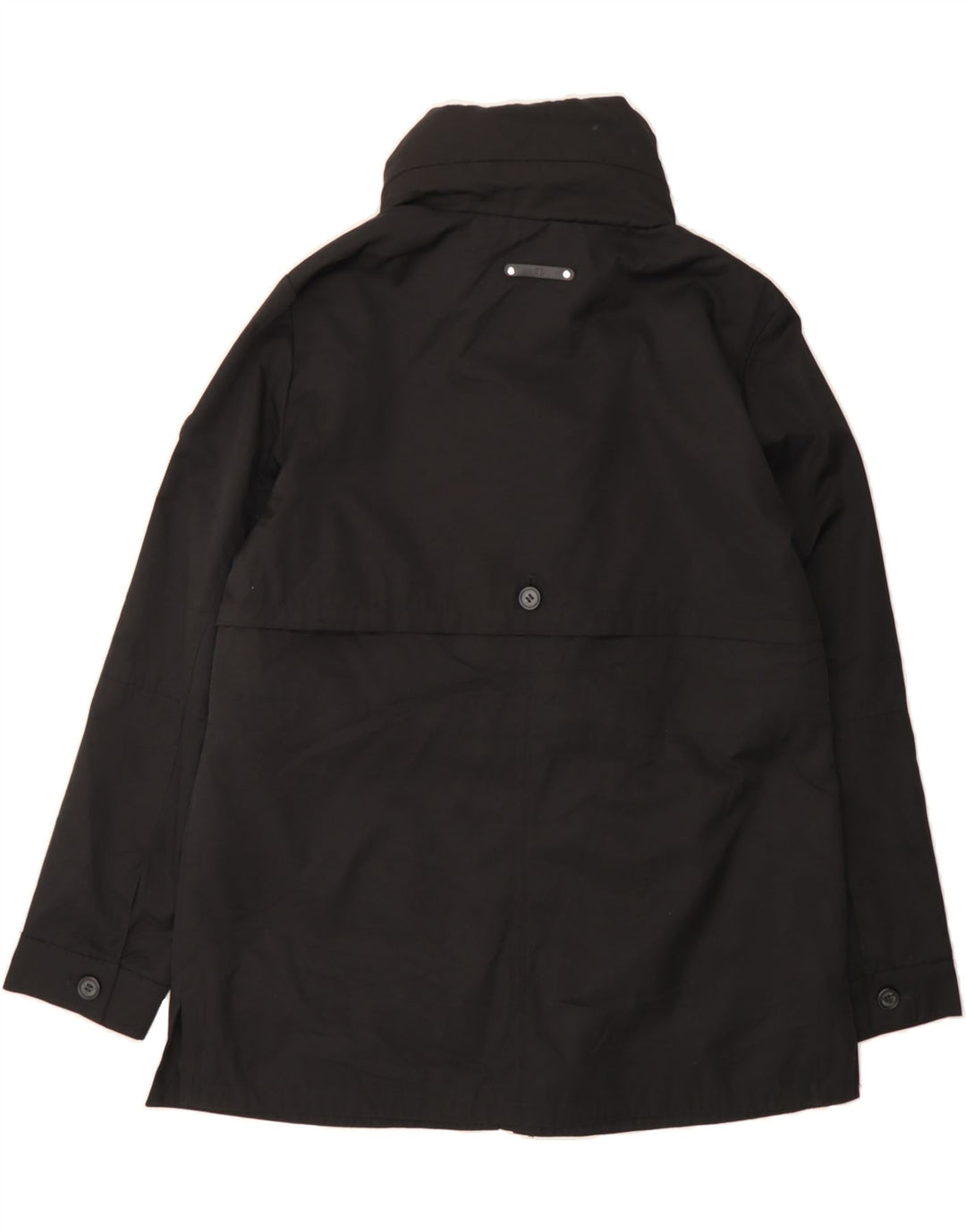 RALPH LAUREN Womens Windbreaker Jacket UK 16 Large Black Cotton Vintage Ralph Lauren and Second-Hand Ralph Lauren from Messina Hembry 