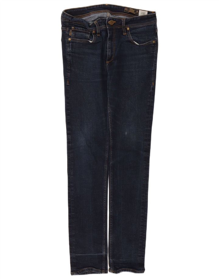 Jeans slim da uomo Jack & Jones W34 L32 cotone blu navy