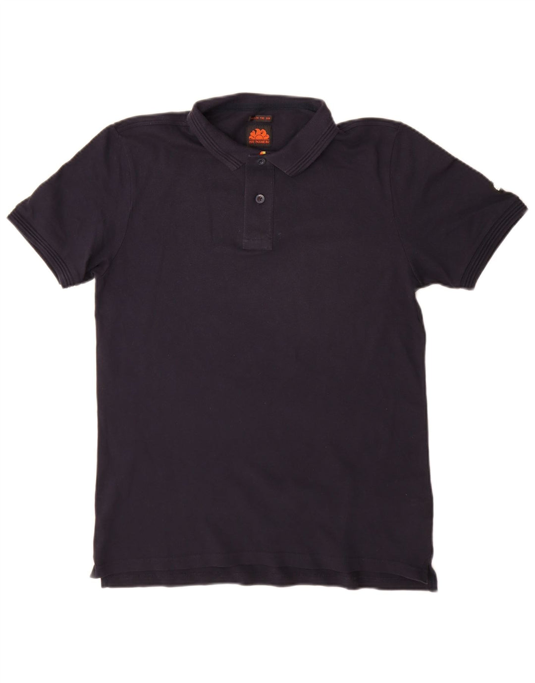 Polo da uomo Sundek in cotone blu navy medio