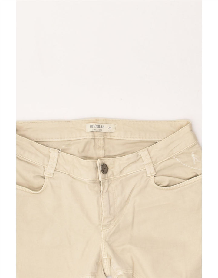 SIVIGLIA Womens Slim Jeans W28 L30  Beige Cotton | Vintage SIVIGLIA | Thrift | Second-Hand SIVIGLIA | Used Clothing | Messina Hembry 