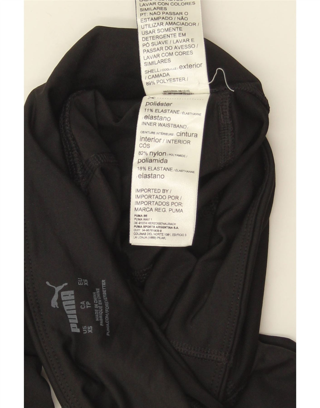 Leggings Puma da donna UK 4 XS poliestere nero
