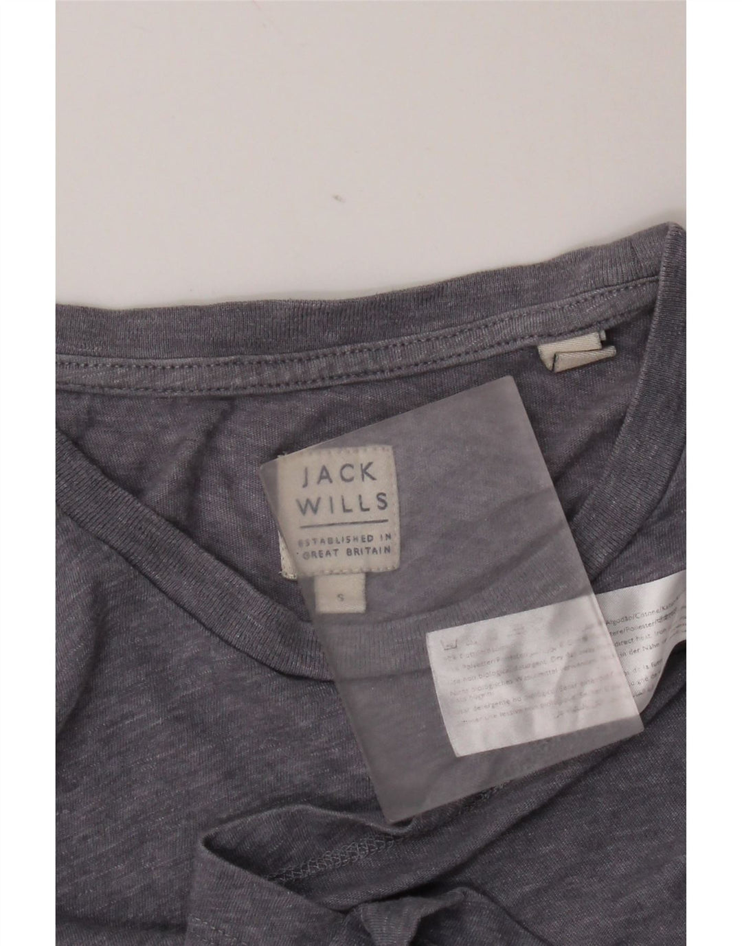 T-shirt da uomo Jack Wills Top in cotone chiazzato blu piccolo